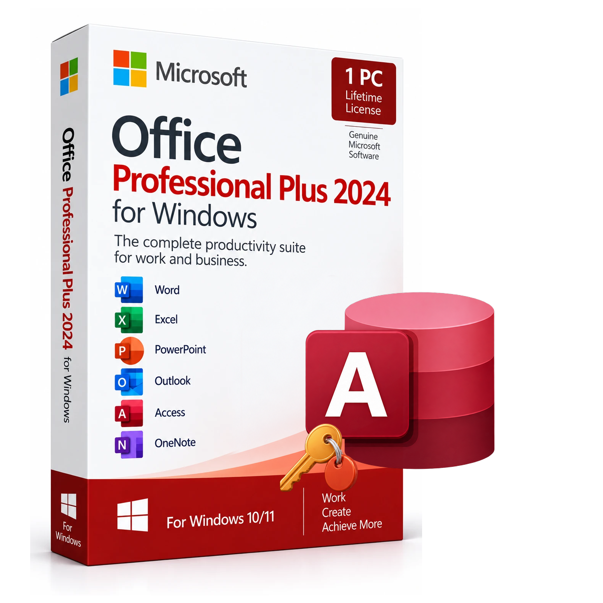 Microsoft Access 2024 License | One-Time Purchase in Office Professional Plus 2024